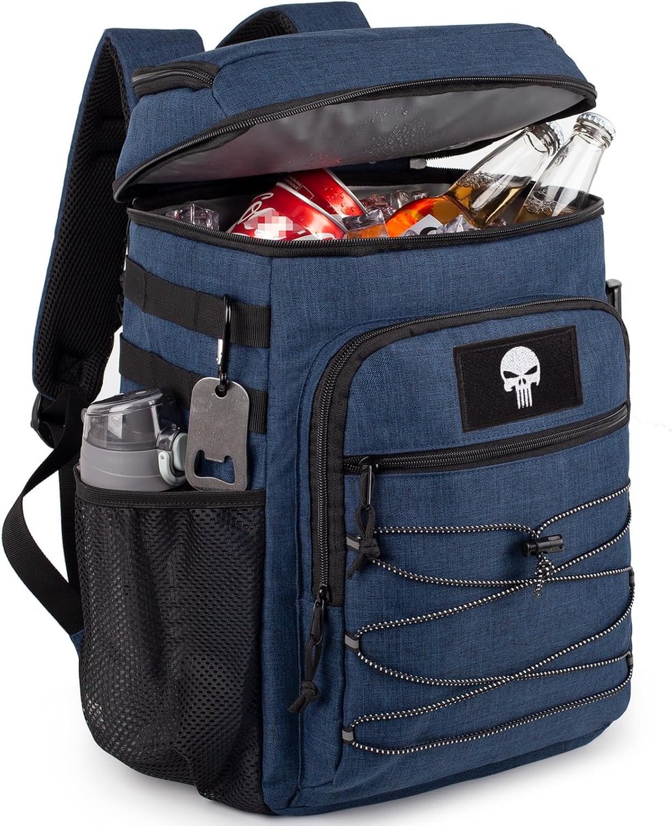 SnelShoppen - Tactical Rugzak Koelbox 25L, Geïsoleerd, Lekvrij, Grote Lunch, Waterdichte IJsbox Rugzak voor Mannen en Vrouwen, Werk, Dagtrip, Kamperen