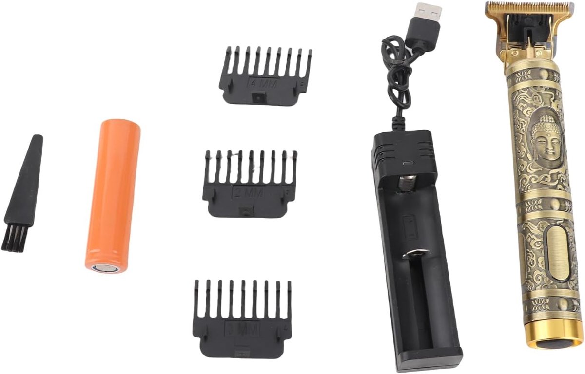 Tondeuse voor heren T9 - Oplaadbaar - 0 mm snit - Perfect voor een kale look - SnelShoppen