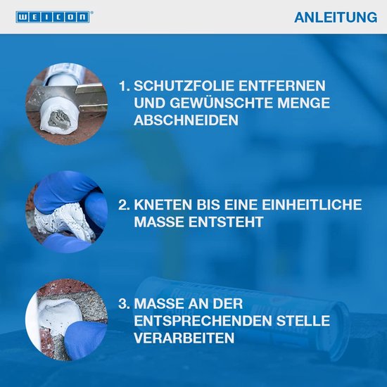 Reparatielijm Staal - Epoxyhars Lijm - Metaal Repareren - Snelhardend - 57 g - Grijs — afbeelding 2