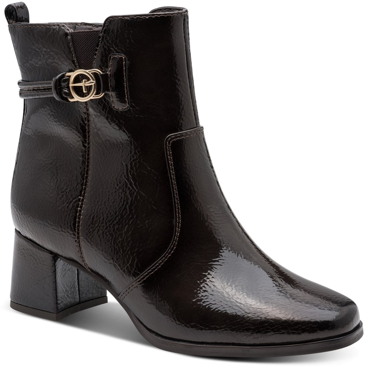 Tamaris Comfort Essentials Dames Laarzen - MOCCA PATENT