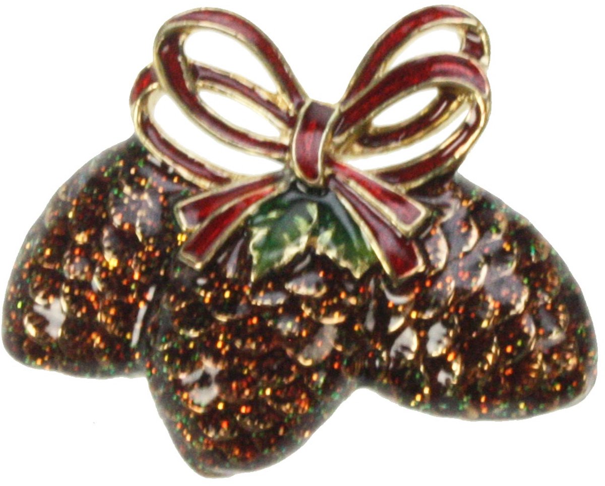 Broche Eikels met strik