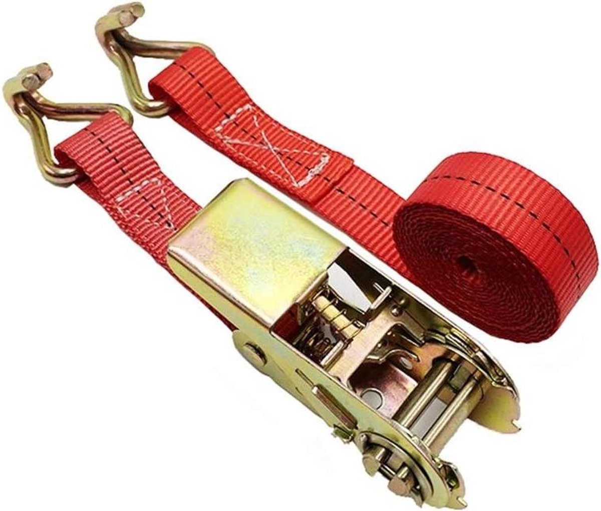 Ratelbanden met Haak - Spanbanden Ratel - Vracht Zekeren - Snelontgrendeling - 25 mm x 3 m - Diverse Kleuren