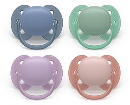 Avent Ultra Soft 2 Orthodontische Siliconen Fopspenen 6-18 Maanden (Kleur : Blauw) van Merkloos — afbeelding 2