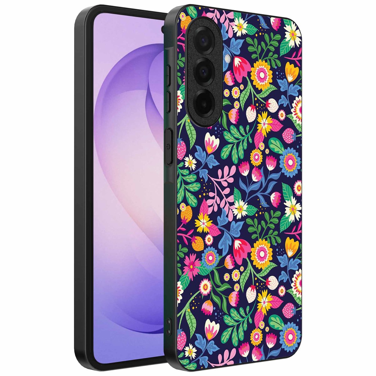 Geschikt voor Samsung Galaxy S26 Telefoonhoesje met bloemen opdruk - TPU backcover case flower design - Smartphonica geschikt voor Samsung Galaxy S26