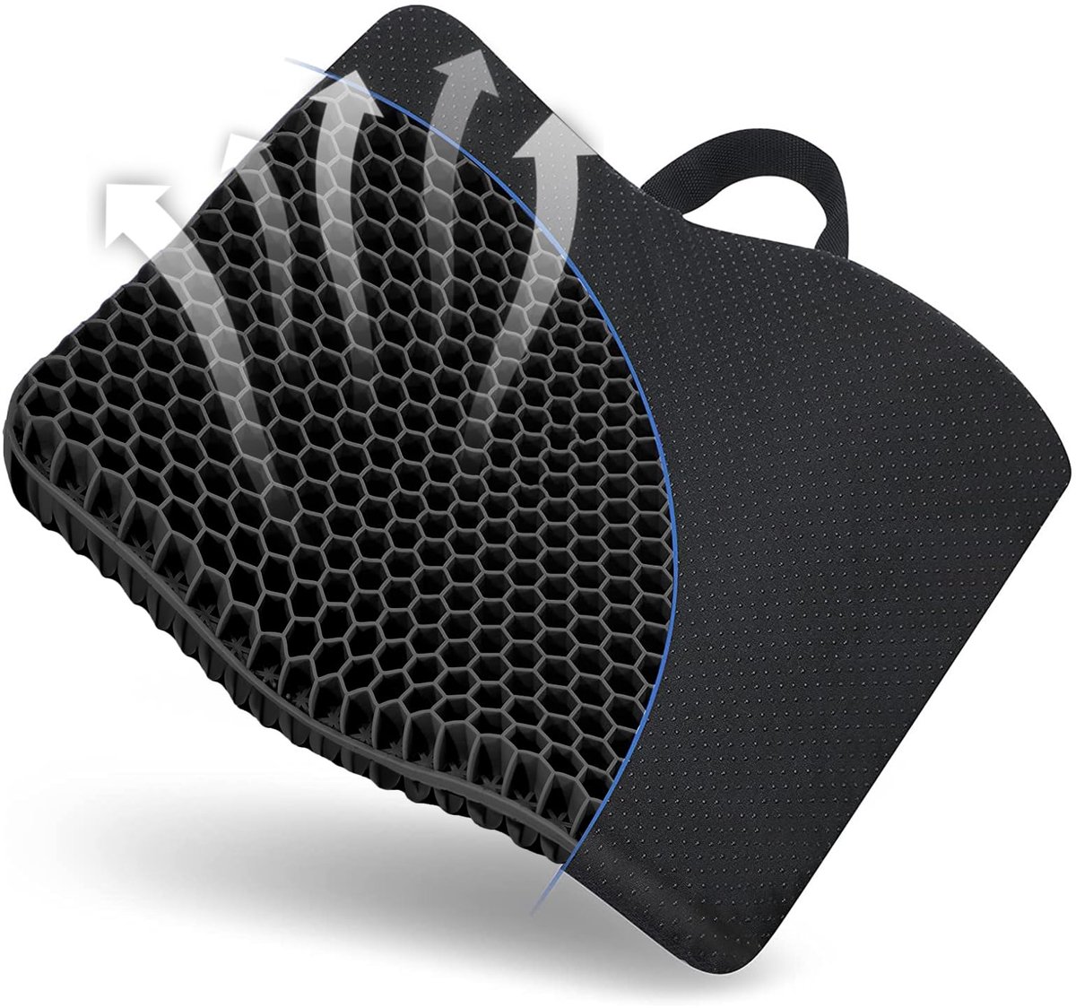 Omgoods - Gel Zitkussen voor Comfortabel Zitten - 43.5 x 39 x 4 cm
