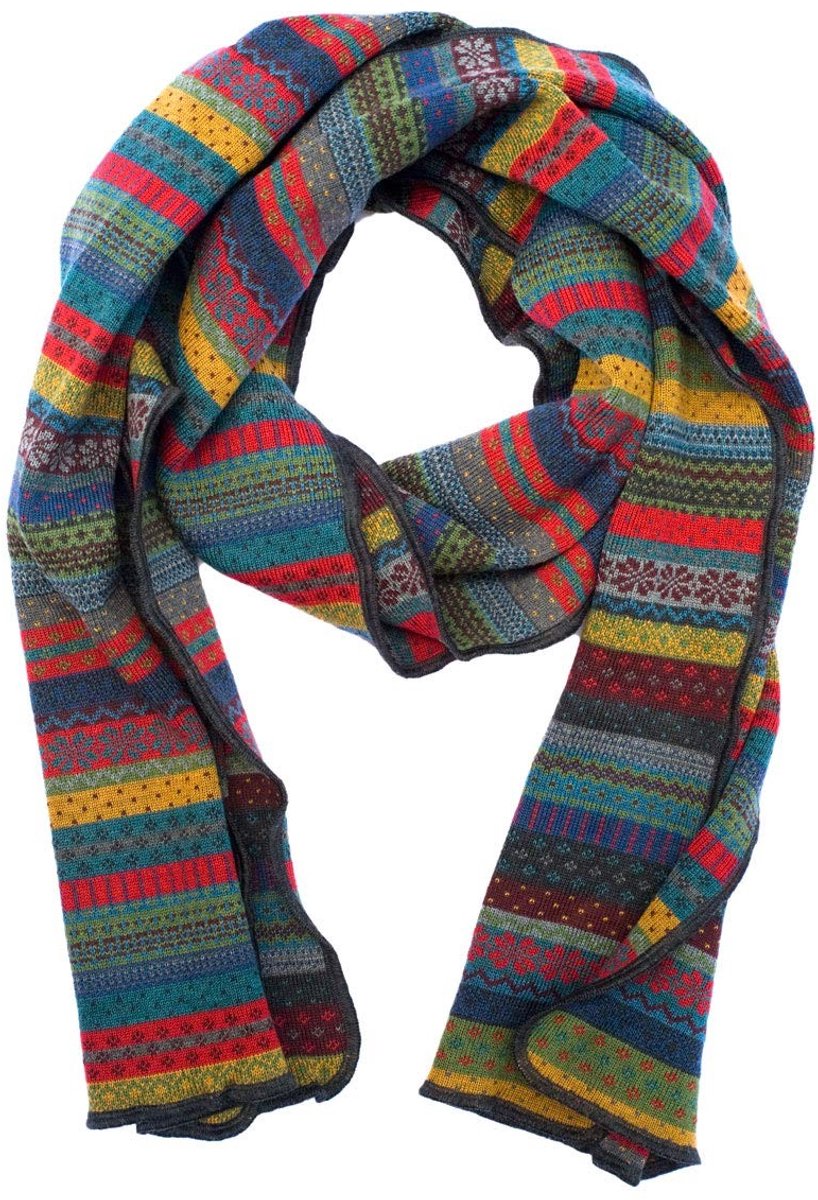 Omgoods - Merino Sjaal Cacha 100% Wol Anthraciet