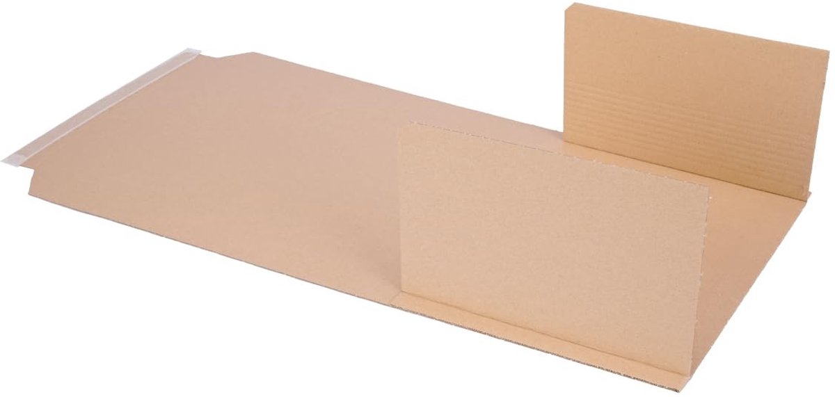 Omgoods - Set van 50 Boekverzenddozen 310 x 250 x 20-70 mm Bruin