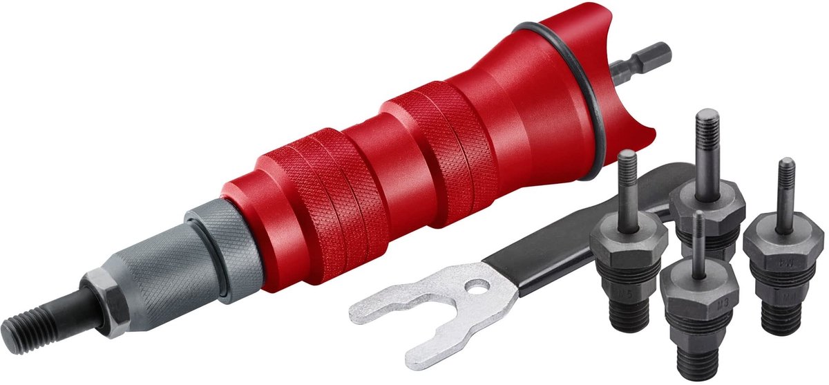 Omgoods - Rivet Nut Adapter voor Boormachines met 5 Nozzles