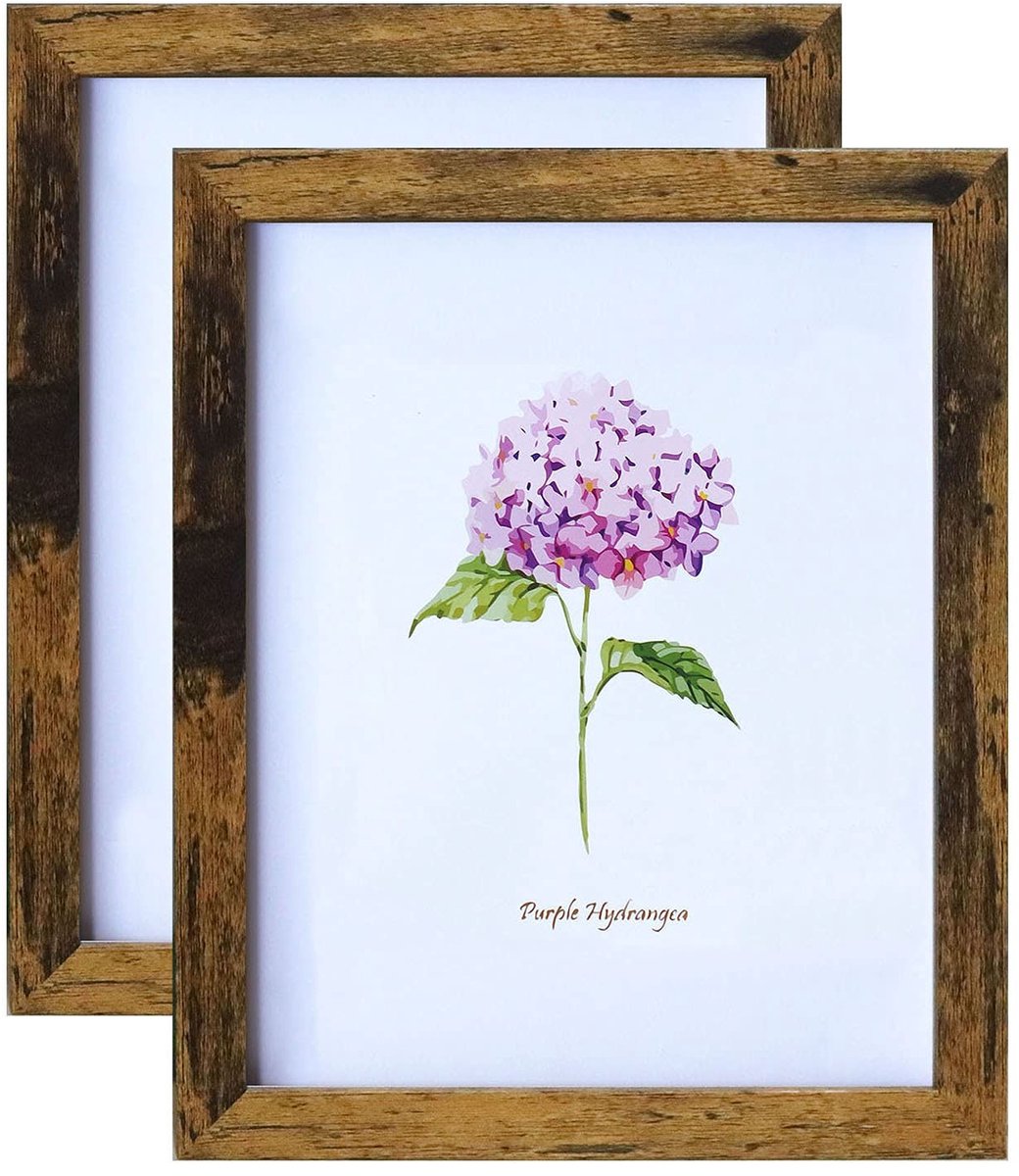 Omgoods - Fotolijst 2-Pack - Bruin 10x8 inch voor Tafel en Wand