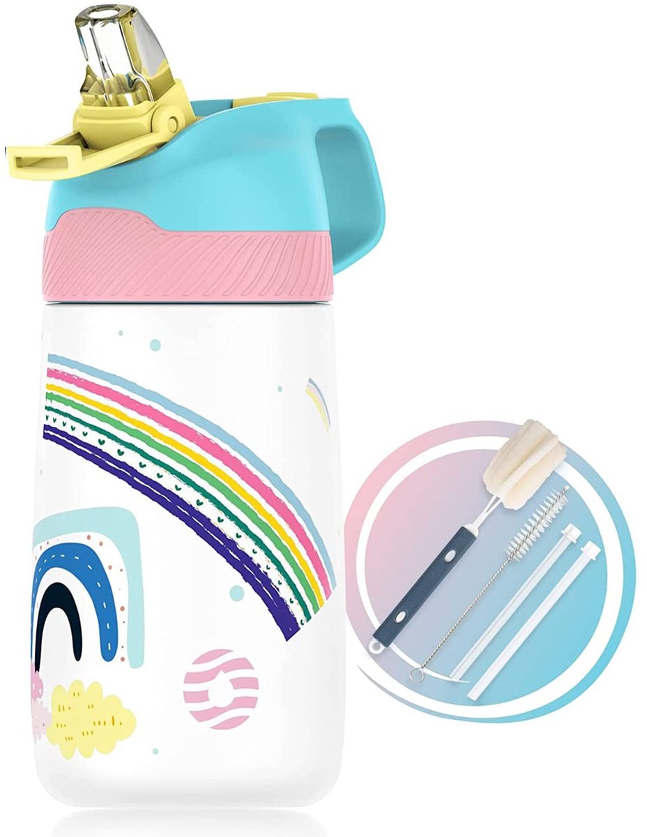 Omgoods - 350ml Drinkfles voor Kinderen - Lichtgewicht en BPA-vrij