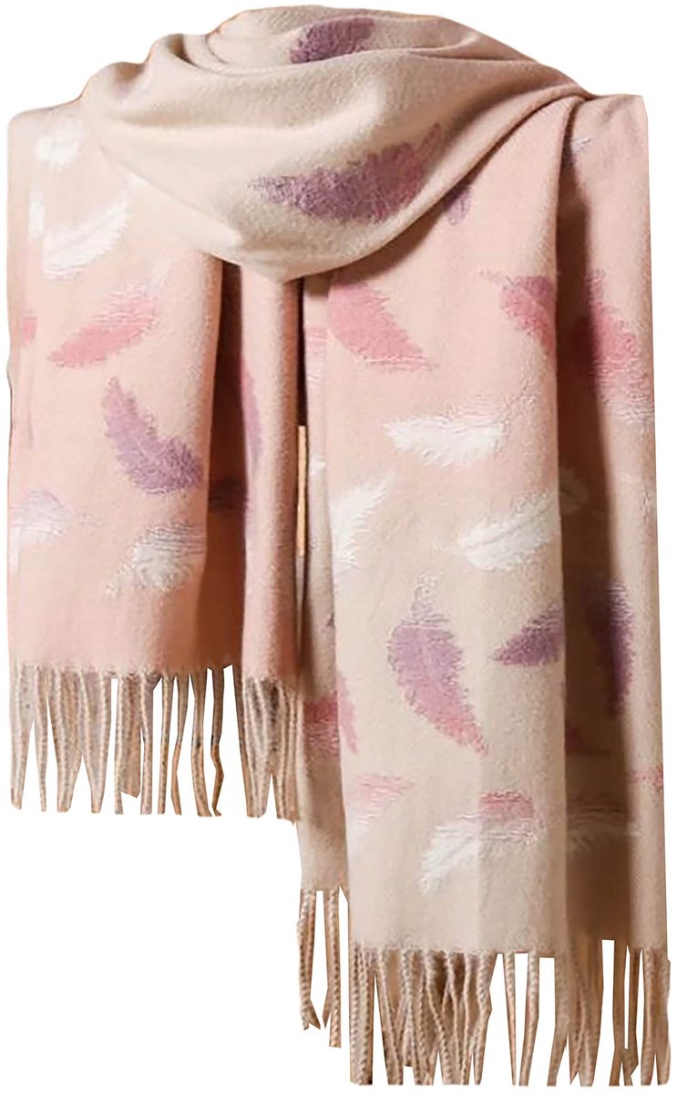 Omgoods - Super Zachte Cashmere Blend Sjaal met Boompatroon