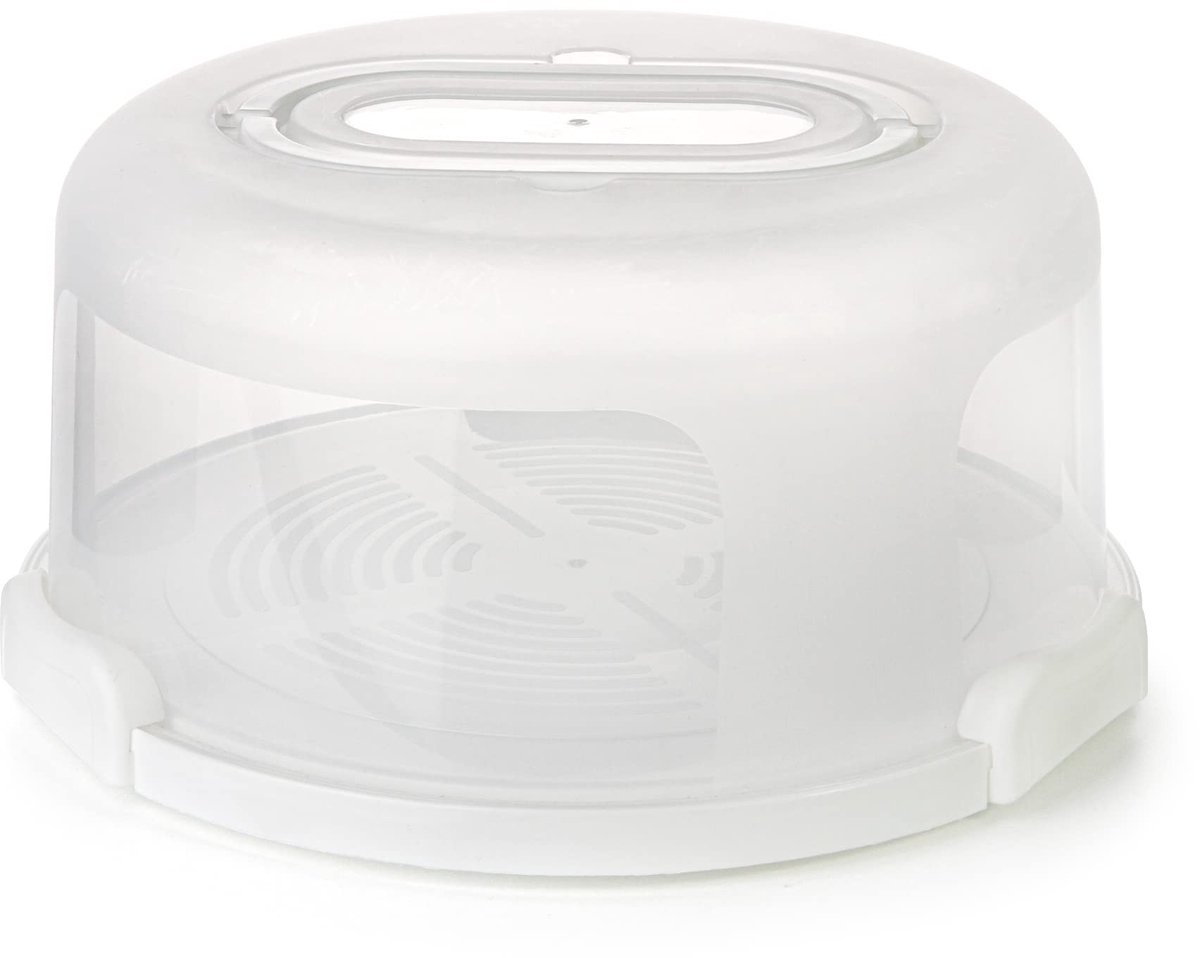 Omgoods - Ronde Cake Carrier met Handvat 25cm voor Veilig Transport