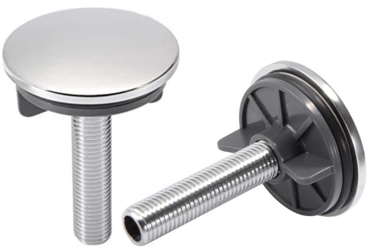 Omgoods - Chromen Tapgatafdekking Ø 50 mm voor Wasbak
