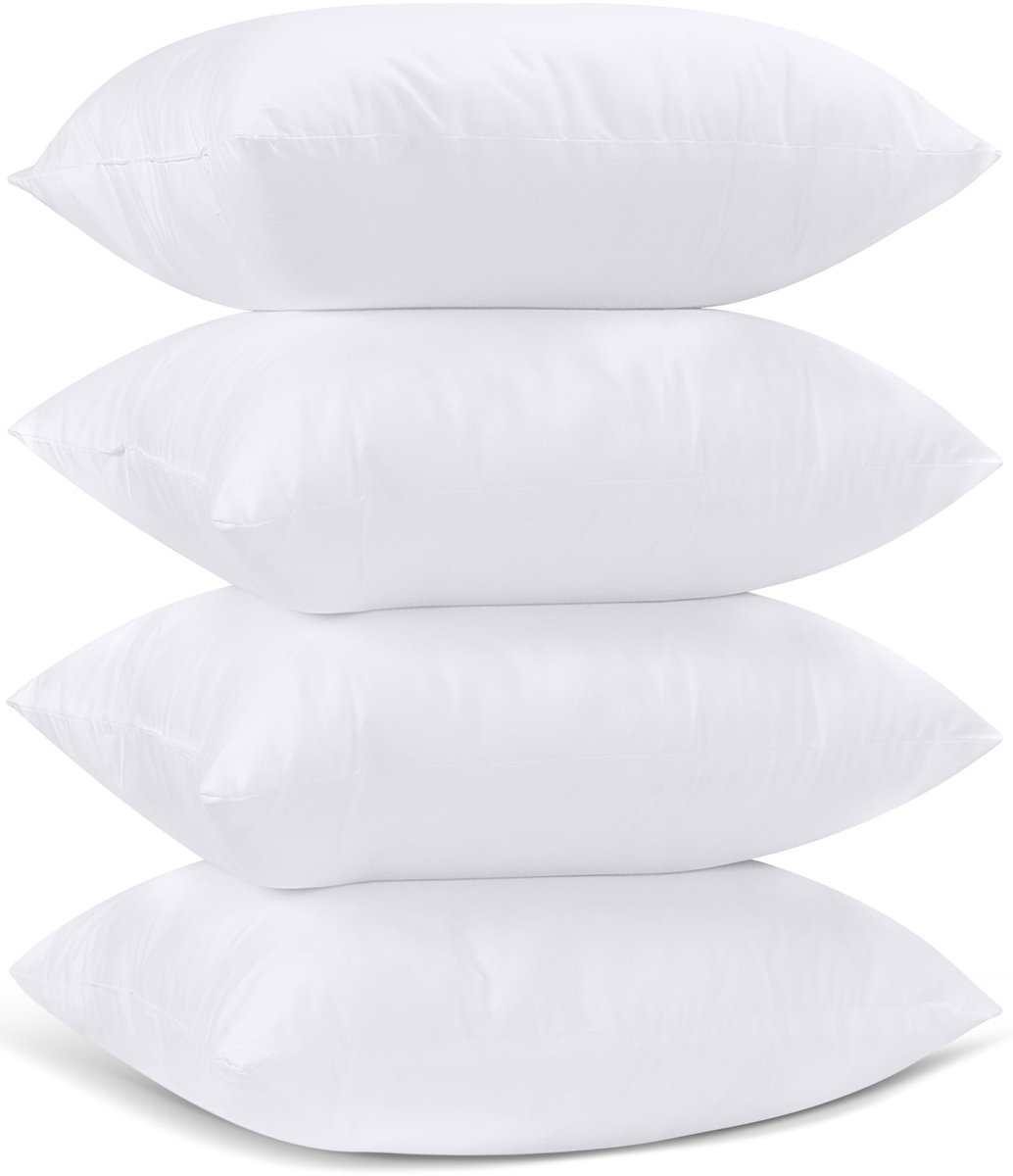 Omgoods - Decoratieve Binnenkussenset 40x40 cm - Microvezel - 4 Stuks