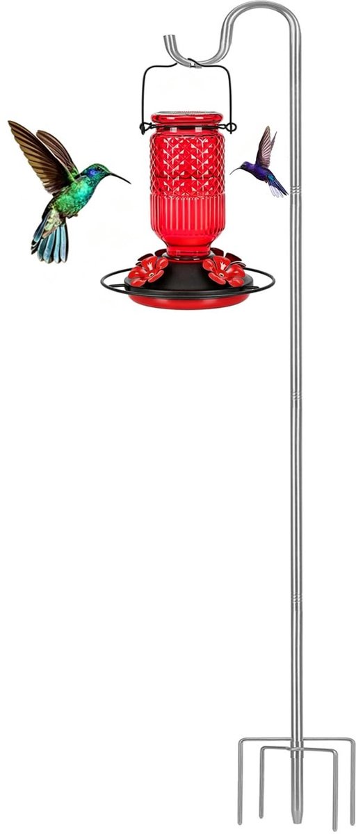 Omgoods - Buiten Shepherd Hook voor Tuinverlichting en Voederhuisjes