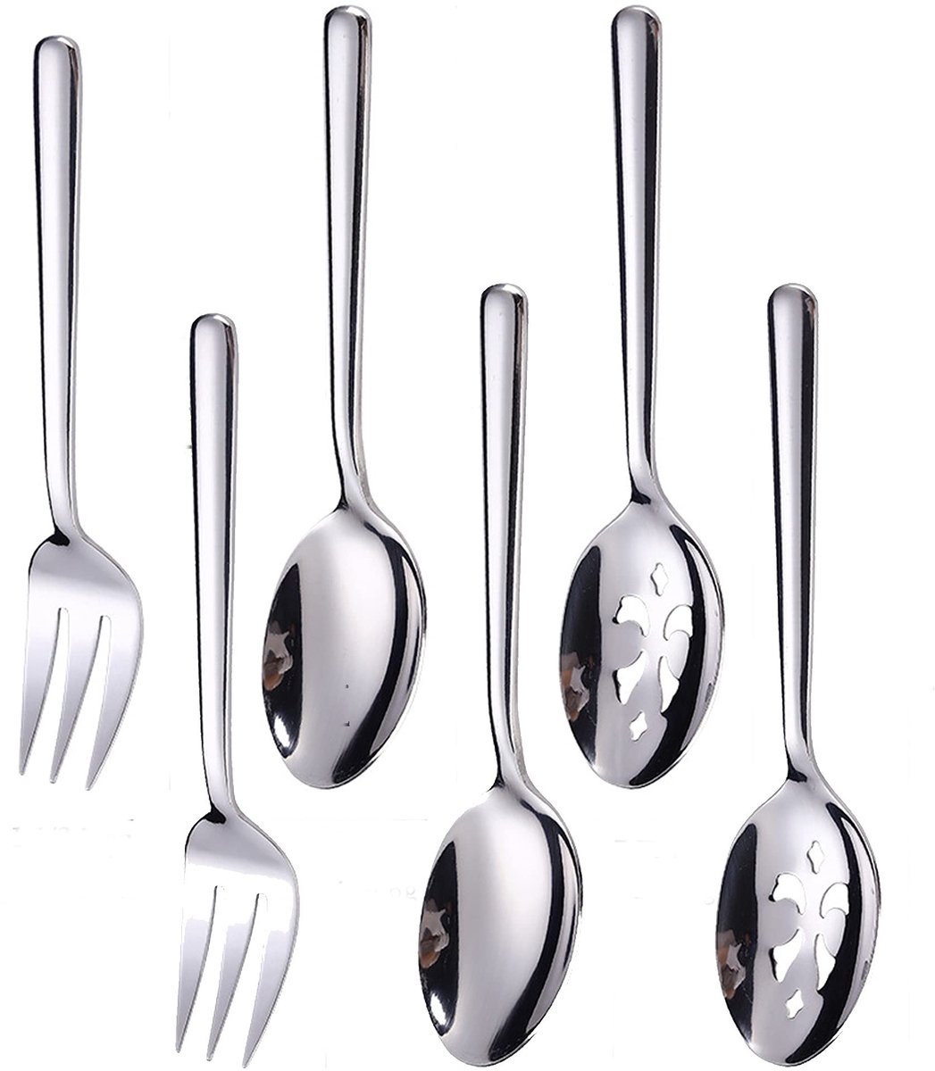 Omgoods - 6-Pack Buffet Colanders en Serveerlepels Set