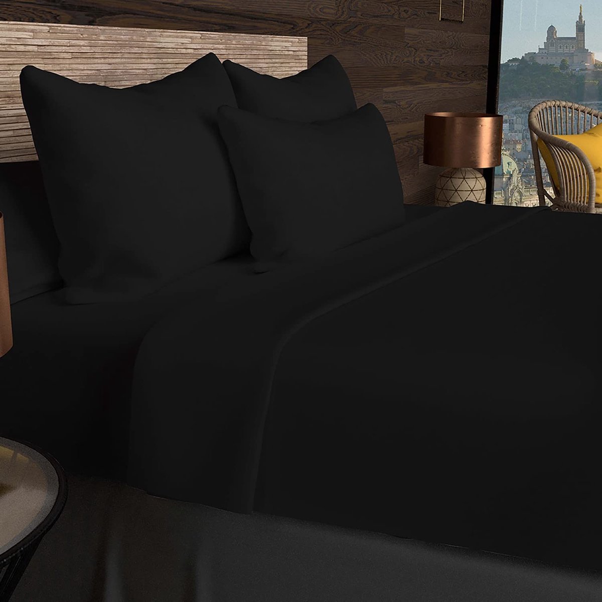 Omgoods - Fitted Sheet van 100% Katoen 180x200cm met 30cm Hoofdeinde