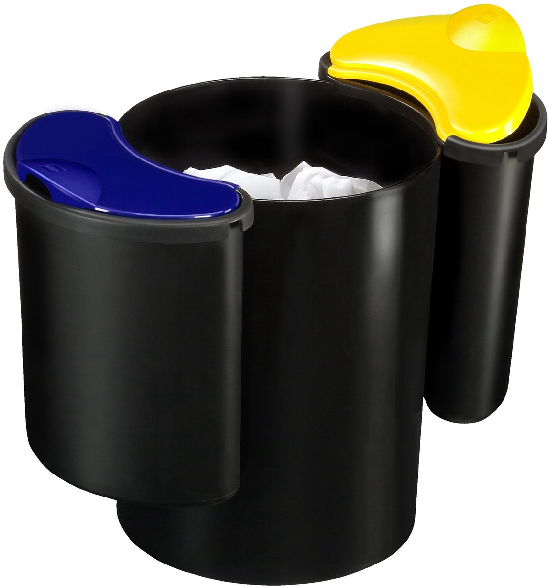Omgoods - Afval Scheidingsset Zwart/Geel/Blauw