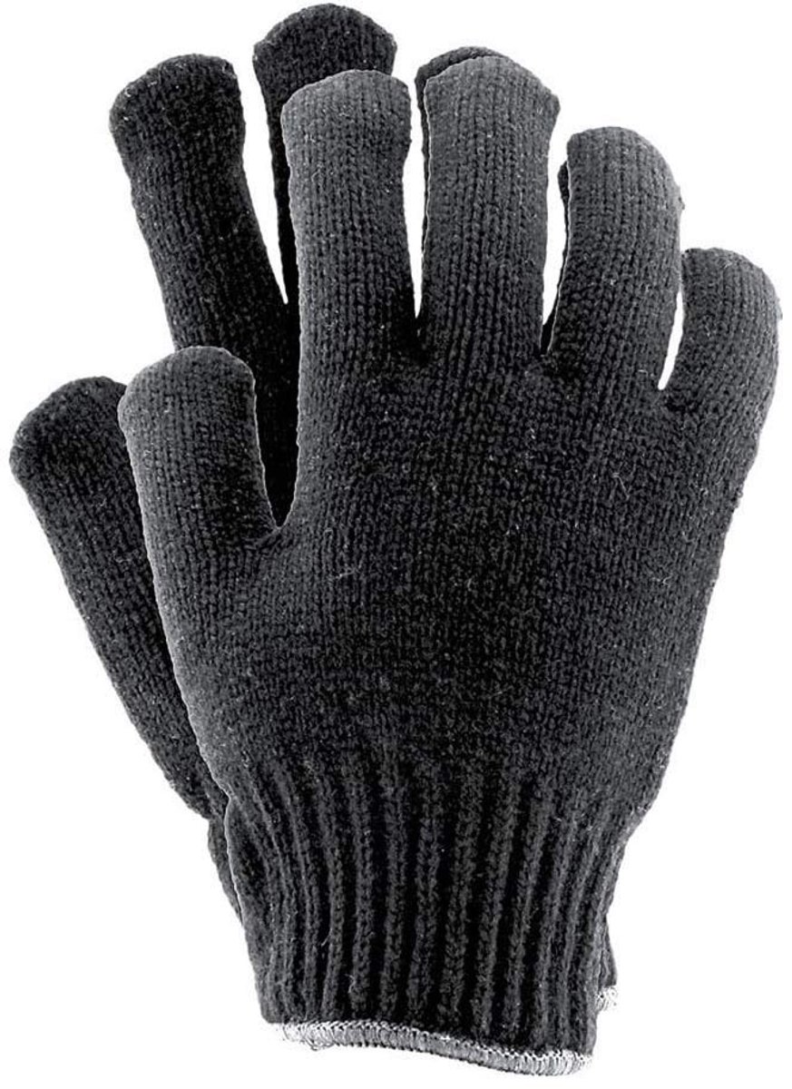 Omgoods - Beschermende Katoenen Handschoenen, 12 Stuks, Zwart