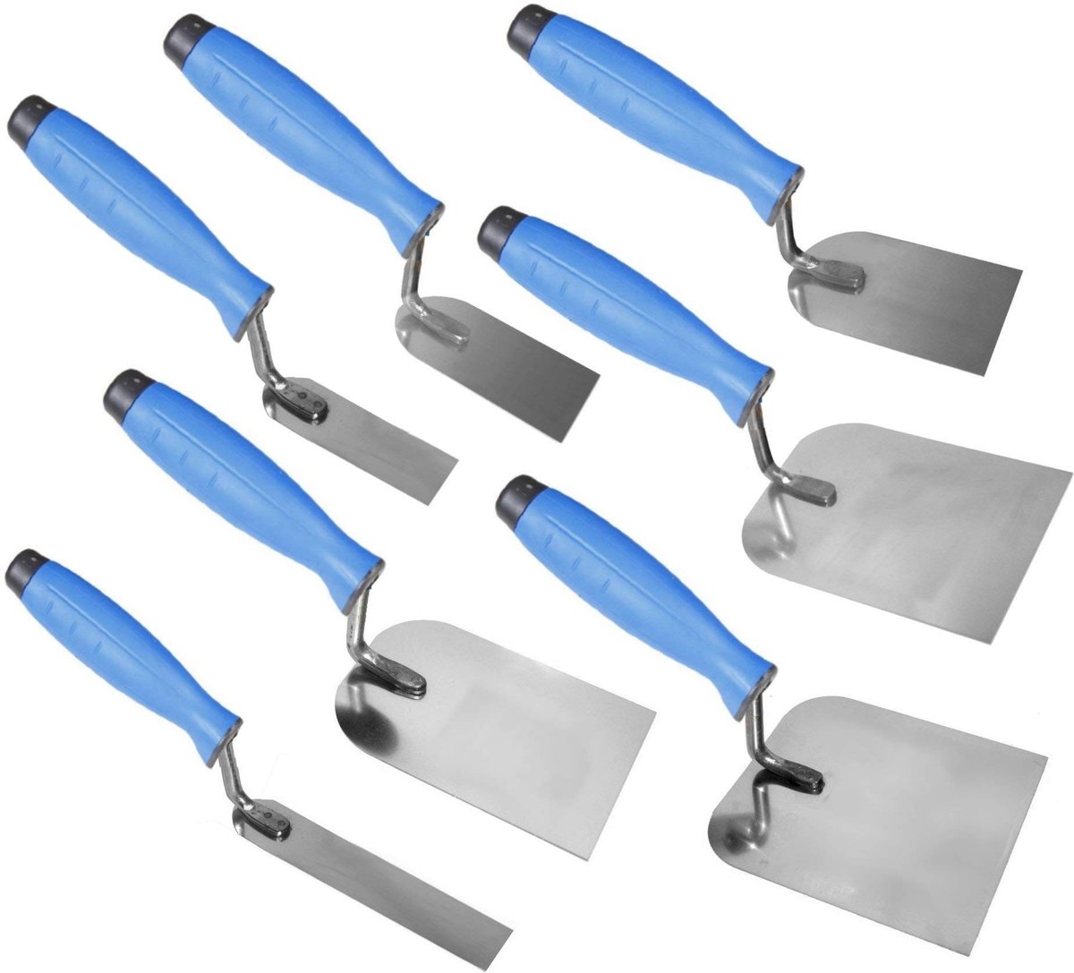 Omgoods - Set van 7 RVS Stucco Troffels voor DIY Klussen