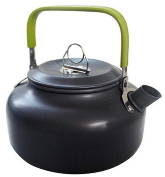 Omgoods- Kookgerei Opvouwbaar - Camping Pannenset - Steelpan - Theepot - Nylon Tas - Antislip Handvat - Kookset — afbeelding 3