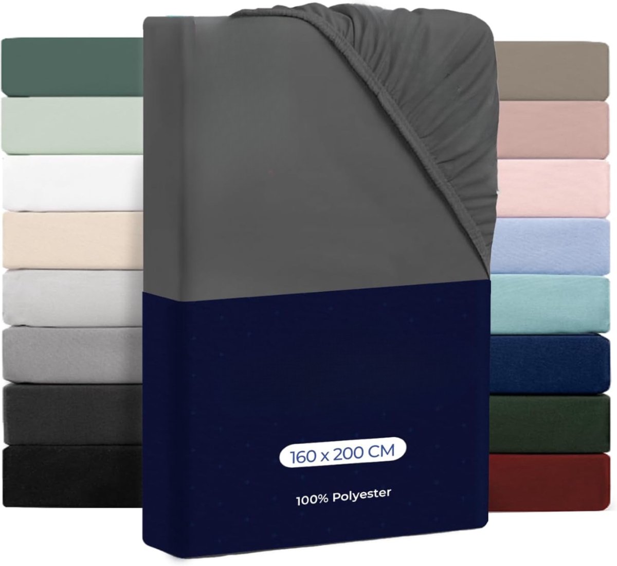 Zavio® Matrasovertrek 160x200 - Hoeslaken - Matrashoes - Super Zacht