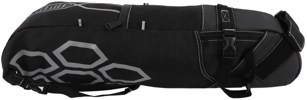 Omgoods- Fietszadeltas Waterdicht - Grote Capaciteit 12L - Geschikt voor Racefietsen/Mountainbikes - Reflecterende Strip - Handig Ontwerp - Polyester Materiaal - Fietsbag
