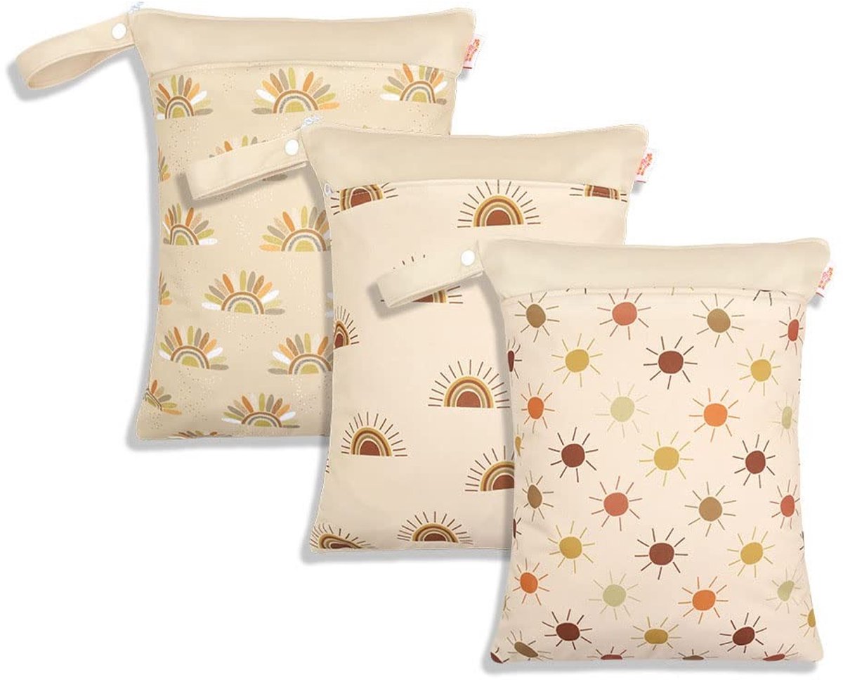 Omgoods- Luiertas Waterdicht - Organizer Tas - 3 Stuks - Wasbaar - Herbruikbaar - 30x40cm - Met Ritssluiting - Opbergtas