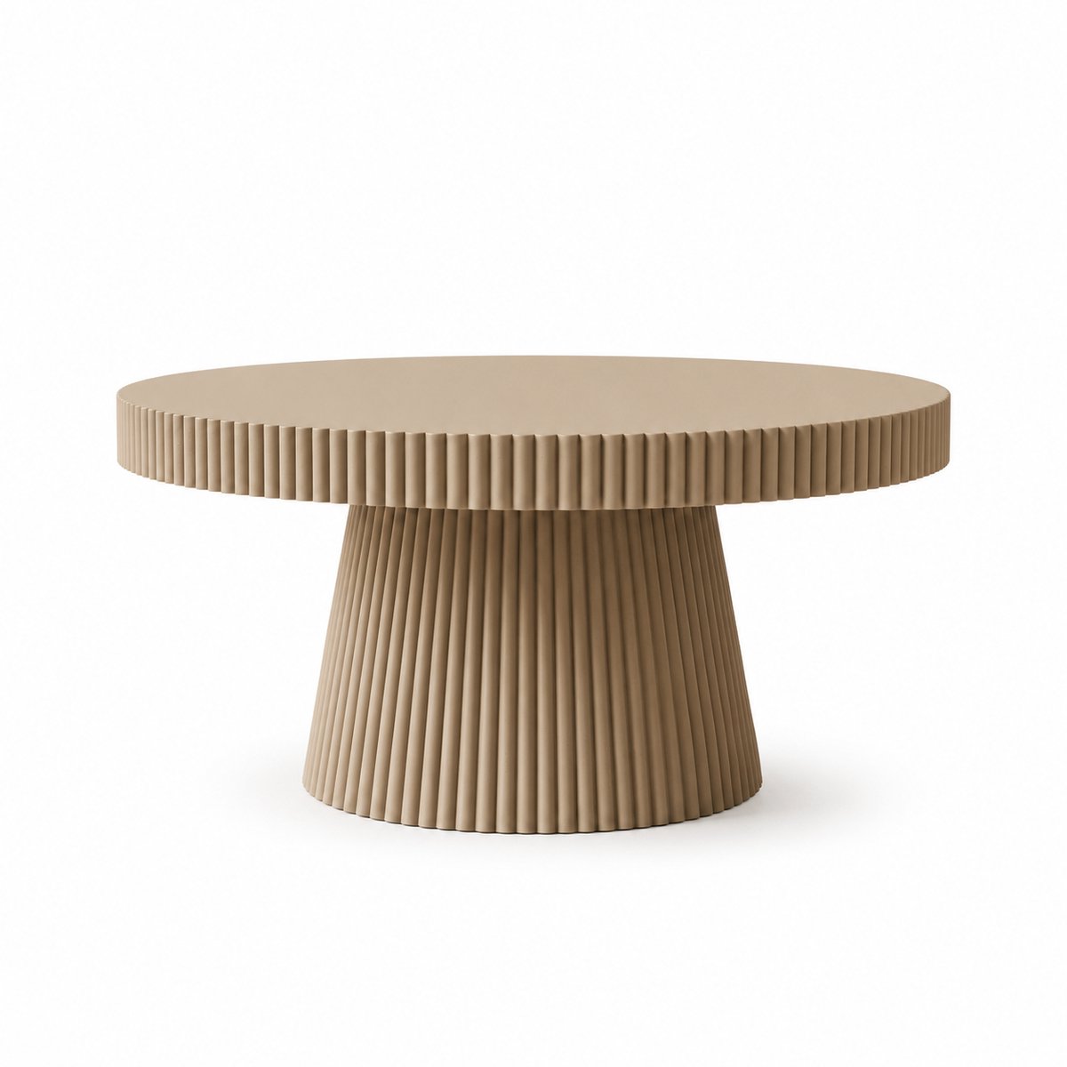 Moderne Decoratieve Verhoger – Geribbelde Japandi Displaystandaard