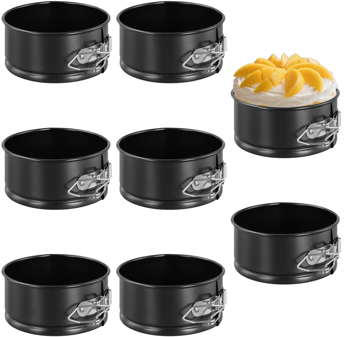 Omgoods - Set van 8 Kleine Springvormen voor Taarten