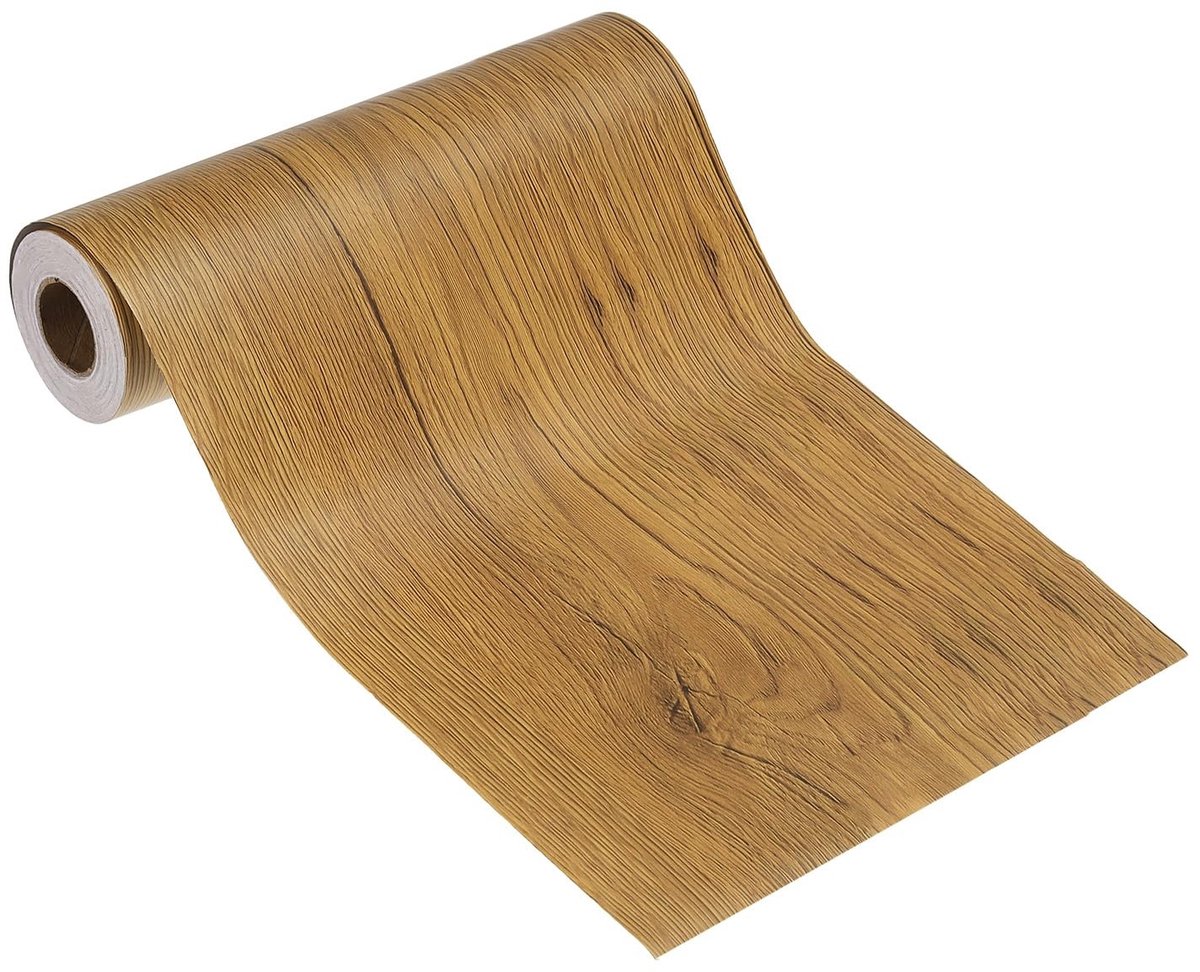 Omgoods - Houtnerf Hechtband, 20 cm x 10 m, Ideaal voor Meubels en Vloeren
