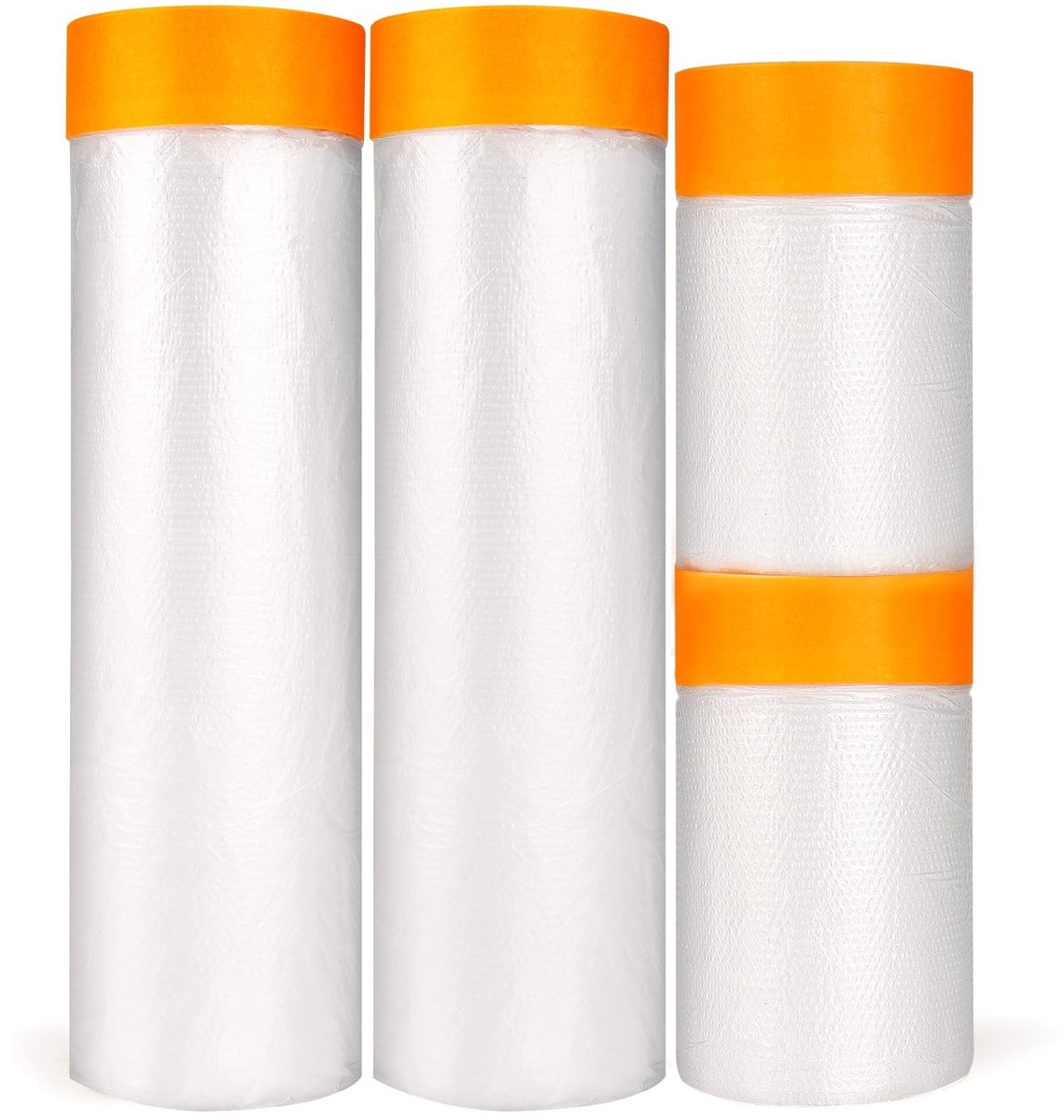 Omgoods - Verfafdekfolie met Plakband 4-pack 55cm x 140cm