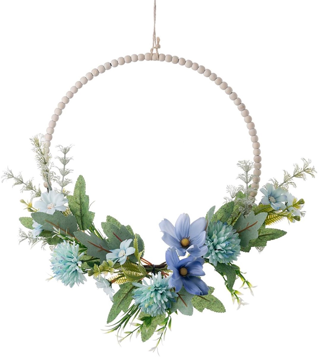 Omgoods - Kunstbloem Deurkrans, 40 cm, Voorjaarsdecoratie