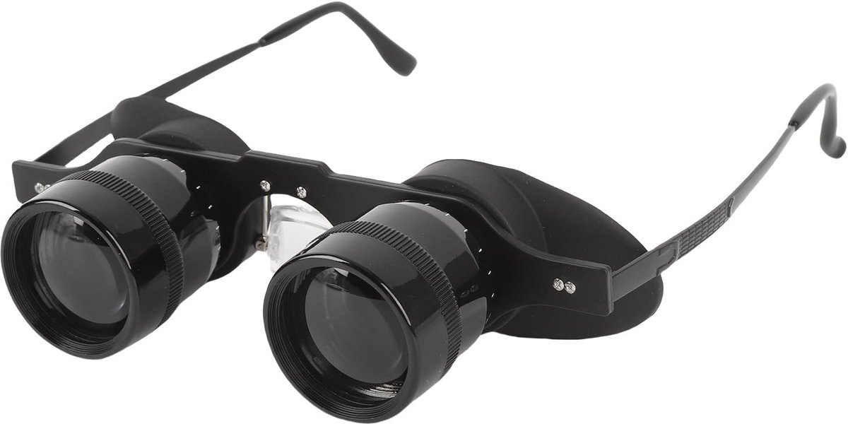 Omgoods- Binoculaire Bril HD 10x Vergroting - Ergonomische Bril - Lichtgewicht - Gebruikersvriendelijke Focusaanpassing - Vissers/Sightseeing - Duidelijke Beeldvorming - Verrekijker