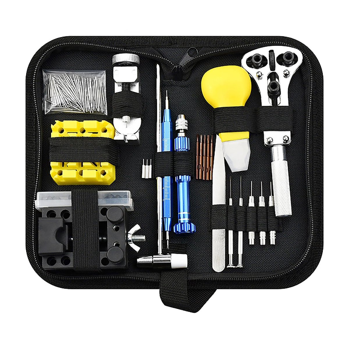 Omgoods - 148-delige Horlogemaker Reparatieset met Vervangbatterij