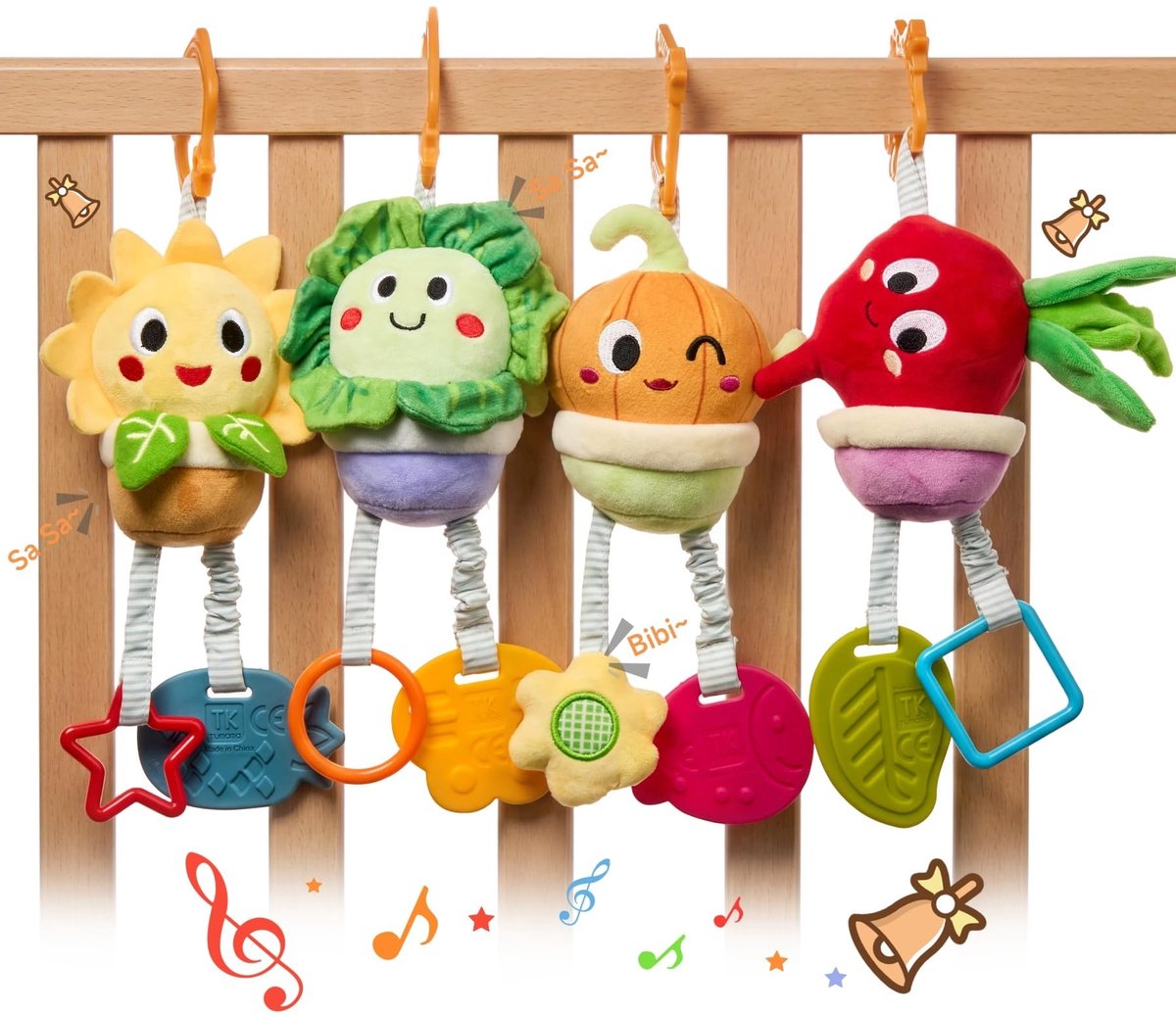 Omgoods - Baby Speelgoed met Rammelaars en Bijtringen voor 0-12 Maanden