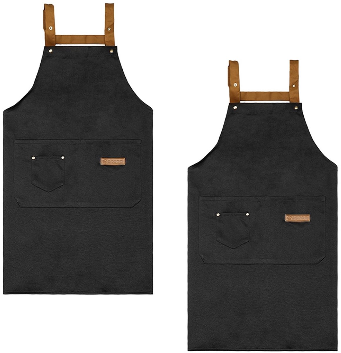 Omgoods - Set van 2 Keuken Schorten voor Mannen en Vrouwen