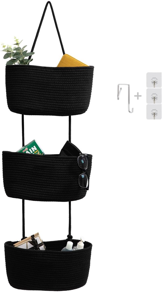 Omgoods - Drie-laags Wandmand voor Organisatie en Decoratie