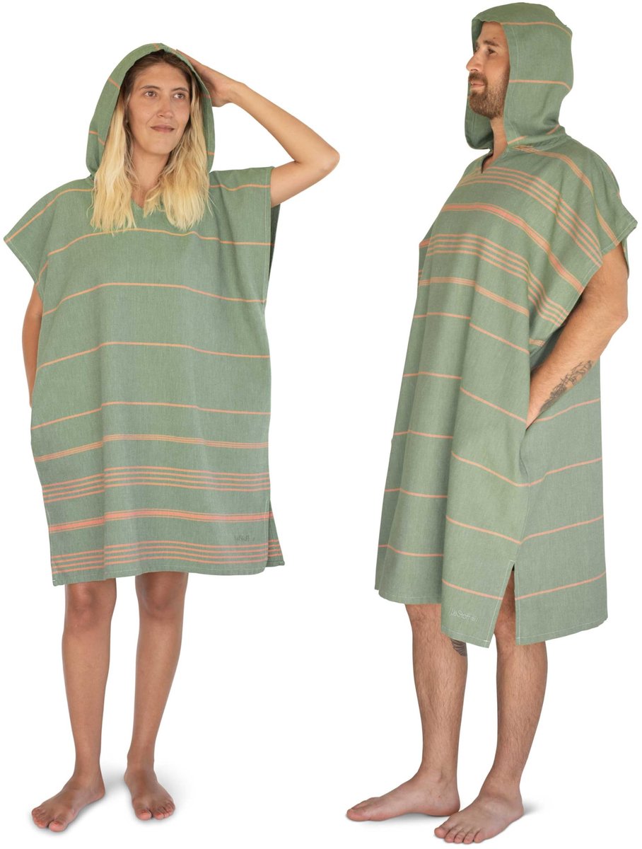 Omgoods - Premium Surf Poncho 100% Biologisch Katoen Lichtgewicht Sneldrogend
