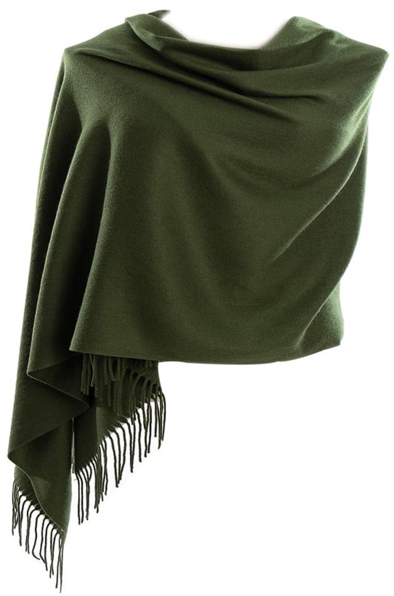 Omgoods - Zachte Sjaal in Army Green voor Dames en Heren