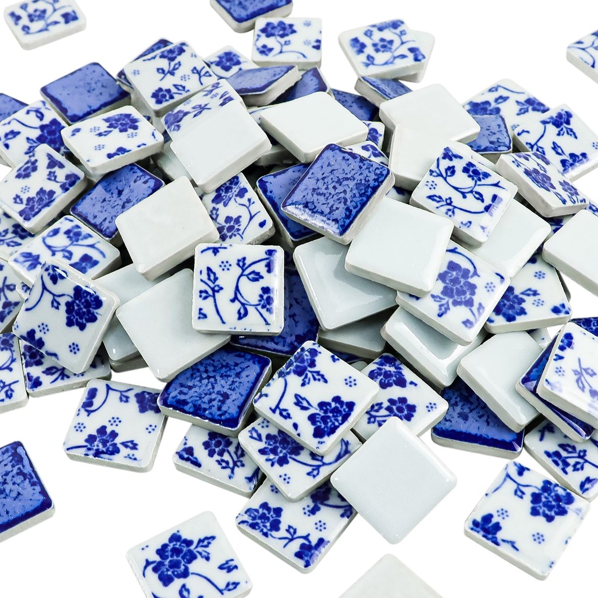 Omgoods- Mozaïek 121 Stuks - Porseleinen Tegels - Creatieve Patronen - Decoratief voor Muren/Badkamer/Vloer - 30 x 30 cm Dekking - Diverse Kleuren
