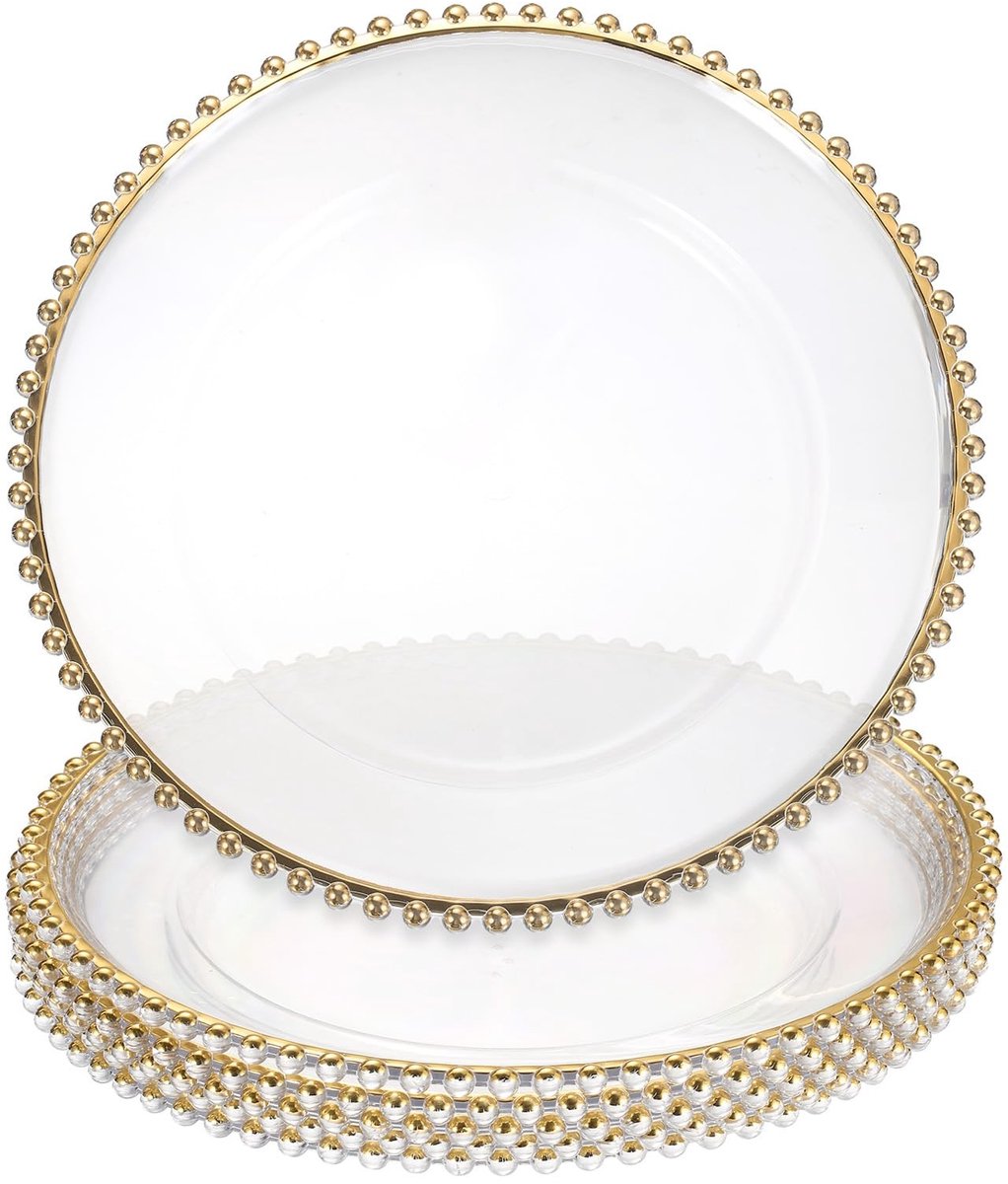Omgoods - Set van 6 Duidelijke Laadplaten voor Elegante Tafelsetting