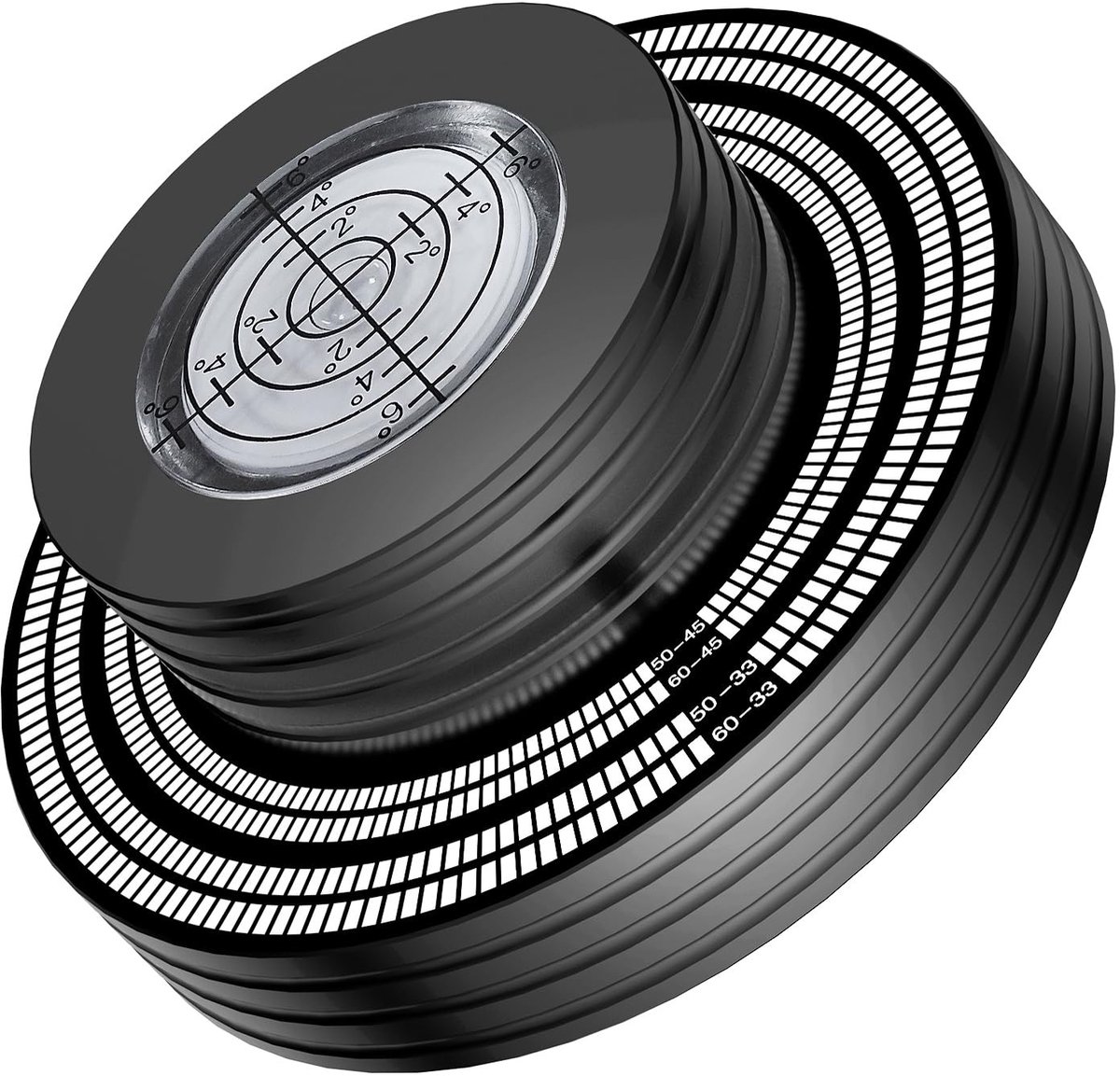 Omgoods - Turntable Disc Stabilizer - LP Vinyl Platen Klem met Waterpas
