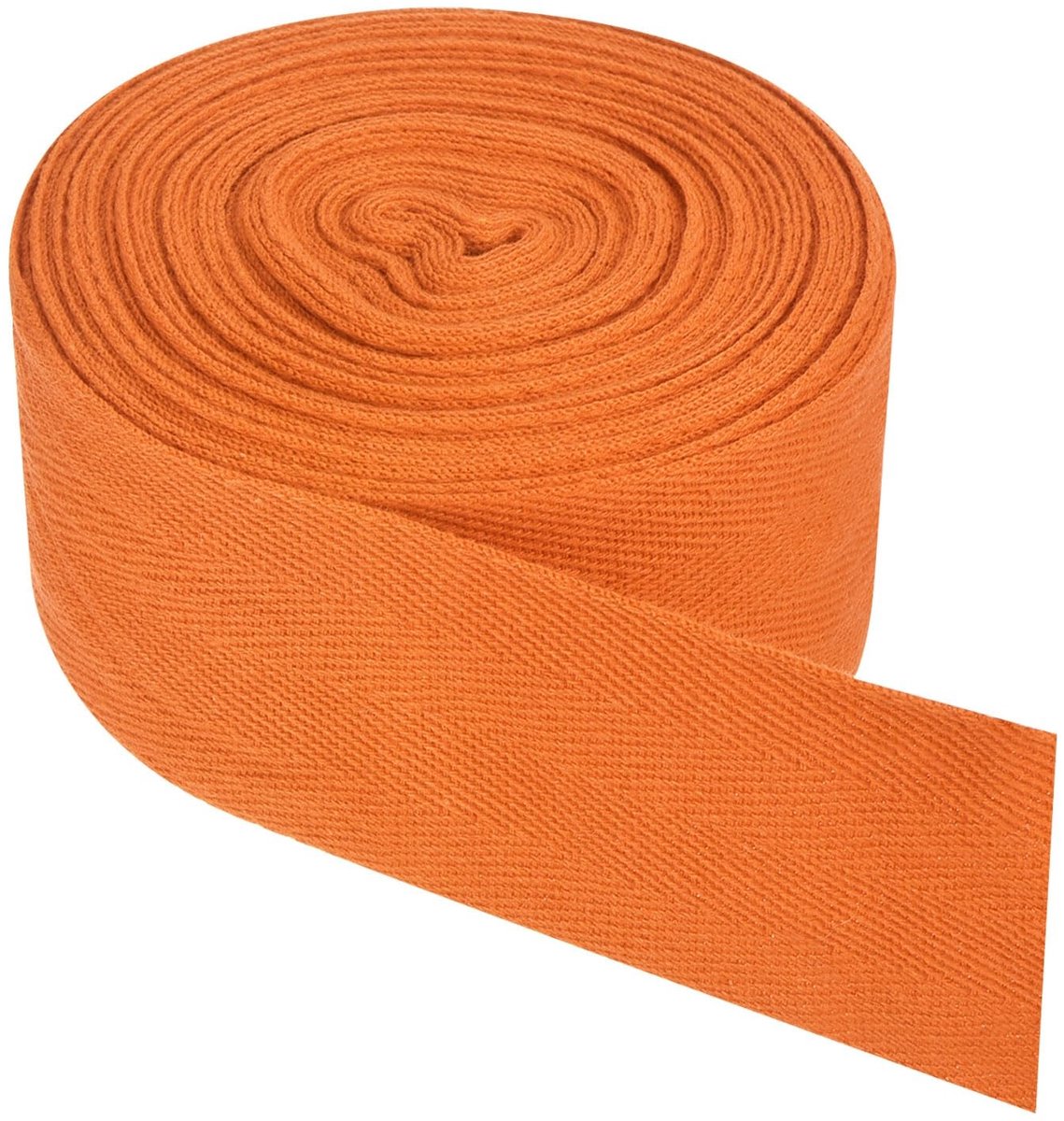 Omgoods - Katoenen keperstof tape 5 cm x 10 meter oranje voor naaien en ambachtelijke projecten