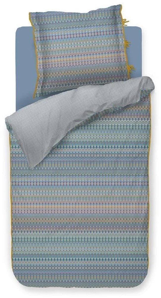 Omgoods - Bedlinnen Set Ashanti in Blauw, 40x80 cm