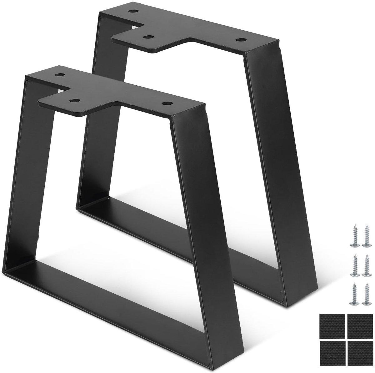 Omgoods - Trapezium Meubelpoten, 15 cm, Set van 2, Zwart