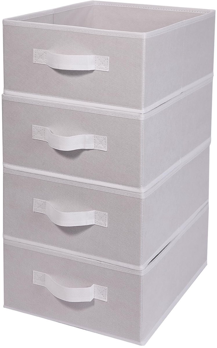 Omgoods - Vouwbare Opbergdozen voor Kleding en Speelgoed, Set van 4