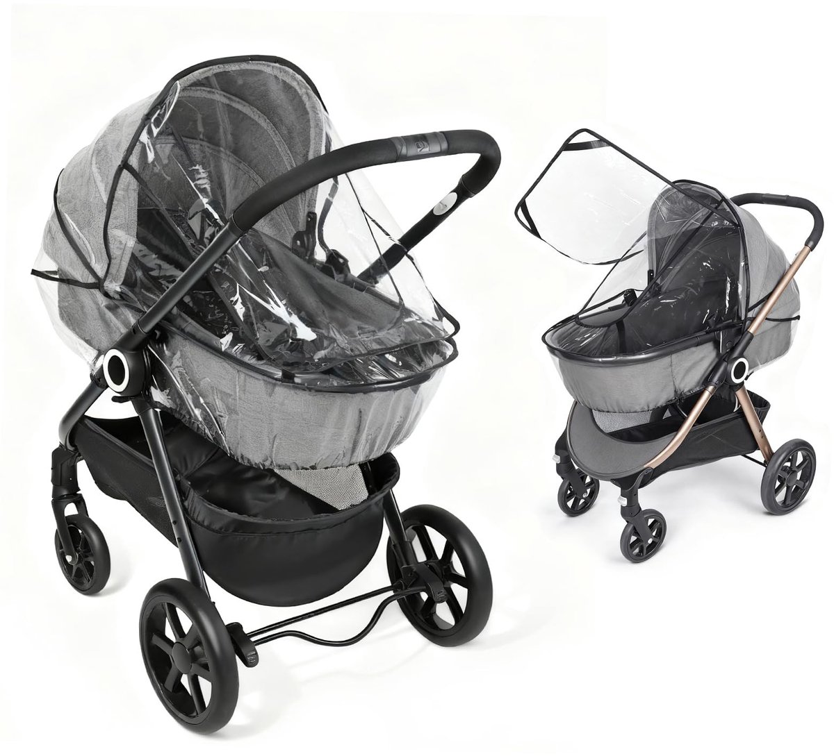 Omgoods - Universele Regenhoes voor Kinderwagen met Venster