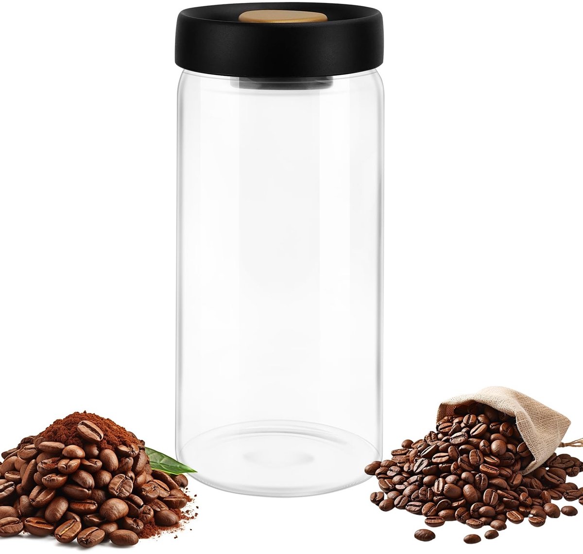 Omgoods - Airtight Coffee Can van 1.8L met Vacuümdeksel