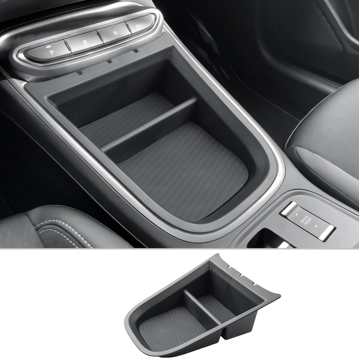 Omgoods- Middenconsole-organizer met vakken - Opbergdoos - Handschoenenvak - ABS-kunststof - Compatibel met Jeep Avenger 2023/2024/2025 - Ruimteoptimalisatie